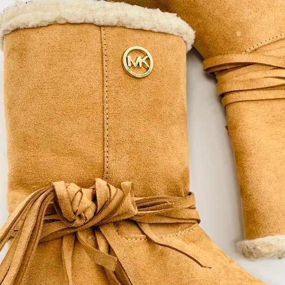 Michael Kors Kids Tan Pamina Boot Size 7 - Picture 5 of 12